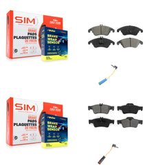 SIM KSW-100080 Disc Brake Pad for 2015-2016 Mercedes-Benz E400 - Front and Rear