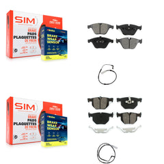 SIM KSW-100092 Disc Brake Pad for 2007-2010 BMW 335d, BMW 335i - Front and Rear