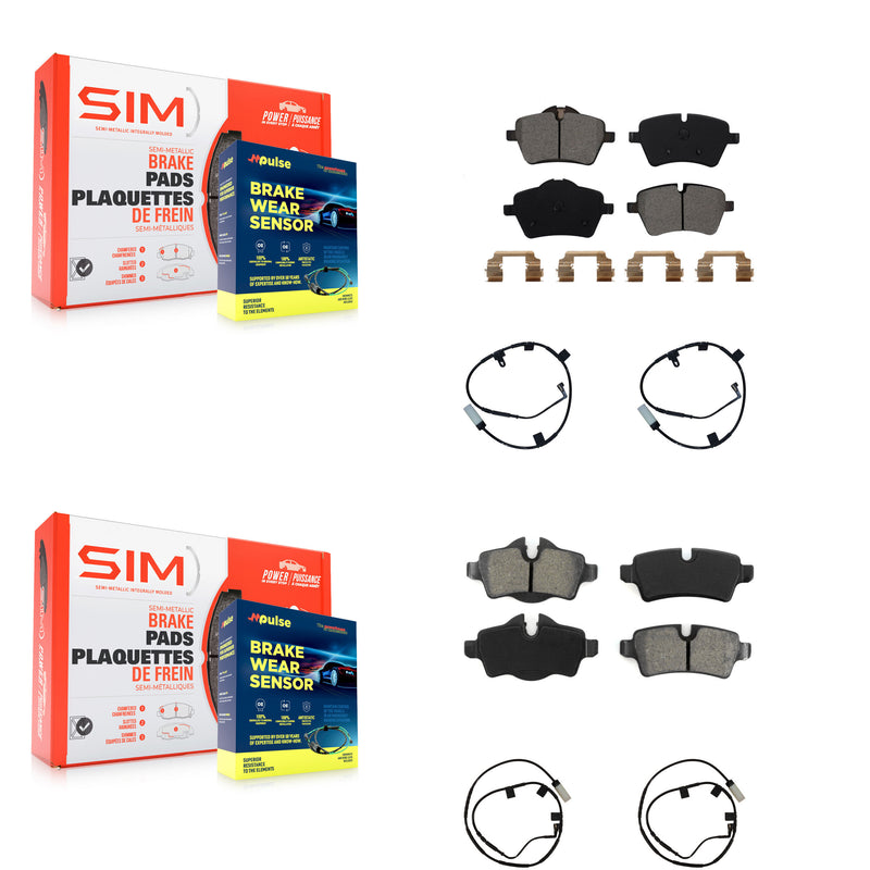 SIM KSW-100109 Disc Brake Pad for 2007-2010 Mini Cooper - Front and Rear