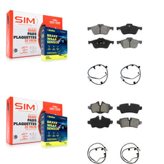 SIM KSW-100111 Disc Brake Pad for 2007-2008 Mini Cooper - Front and Rear