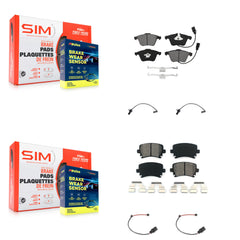 SIM KSW-100113 Disc Brake Pad for 2011 Audi A6 - Front and Rear