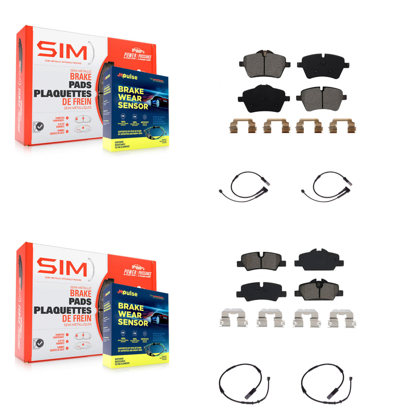 SIM KSW-100121 Disc Brake Pad for 2015-2016 Mini Cooper - Front and Rear