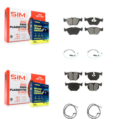 SIM KSW-100129 Disc Brake Pad for 2005 BMW 330xi - Front and Rear
