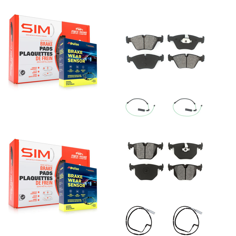 SIM KSW-100129 Disc Brake Pad for 2005 BMW 330xi - Front and Rear
