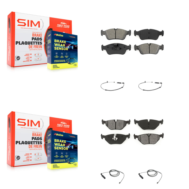 SIM KSW-100137 Disc Brake Pad for 1999-2006 BMW 320i, BMW 325Ci and More - Front and Rear