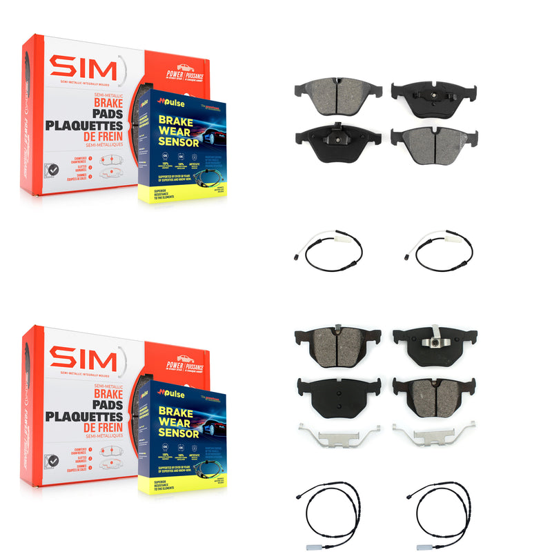 SIM KSW-100139 Disc Brake Pad for 2011-2013 BMW 335i, BMW 335d, BMW 335is - Front and Rear