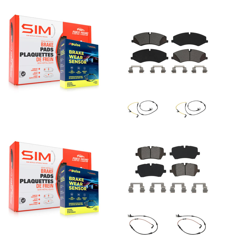 SIM KSW-100148 Disc Brake Pad for 2014-2017 Land Rover Discovery, Land Rover Range Rover, Land Rover Range Rover Sport - Front and Rear