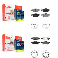 SIM KSW-100153 Disc Brake Pad for 2006 Mini Cooper - Front and Rear