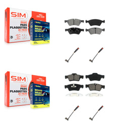 SIM KSW-100155 Disc Brake Pad for 2005-2013 Mercedes-Benz R350, Mercedes-Benz G55 AMG and More - Front and Rear