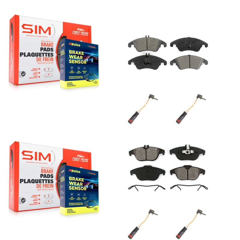 SIM KSW-100161 Disc Brake Pad for 2008-2017 Mercedes-Benz E400, Mercedes-Benz E550 and More - Front and Rear