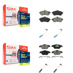 SIM KSW-100162 Disc Brake Pad for 2012 Mercedes-Benz C250 - Front and Rear