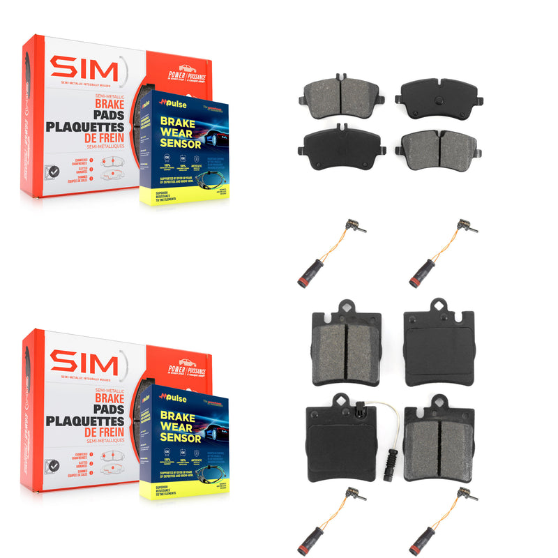 SIM KSW-100173 Disc Brake Pad for 2001-2007 Mercedes-Benz C280, Mercedes-Benz C350 and More - Front and Rear