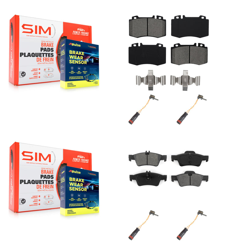 SIM KSW-100174 Disc Brake Pad for 2003-2009 Mercedes-Benz E350, Mercedes-Benz E550 and More - Front and Rear