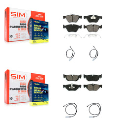 SIM KSW-100184 Disc Brake Pad for 2013 BMW 128i - Front and Rear