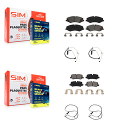 SIM KSW-100187 Disc Brake Pad for 2010-2012 Land Rover Range Rover - Front and Rear