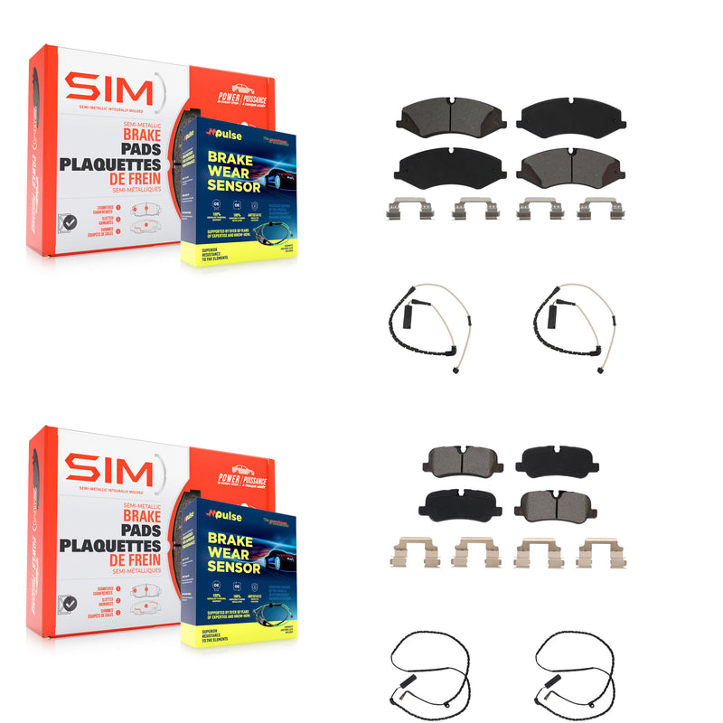 SIM KSW-100187 Disc Brake Pad for 2010-2012 Land Rover Range Rover - Front and Rear