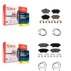 SIM KSW-100198 Disc Brake Pad for 2012-2016 Mini Cooper Paceman, Mini Cooper Countryman - Front and Rear