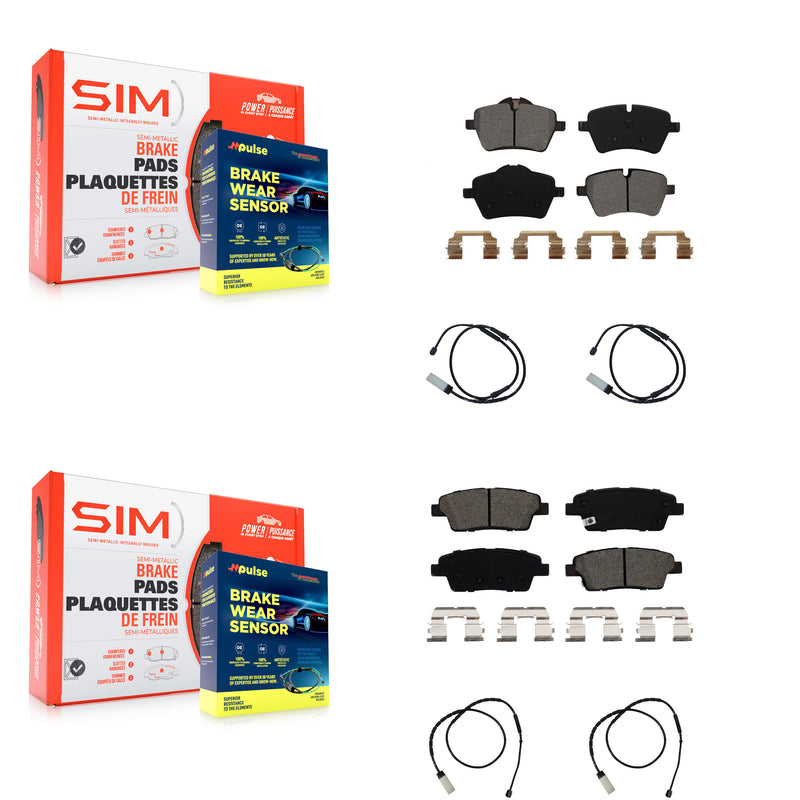 SIM KSW-100198 Disc Brake Pad for 2012-2016 Mini Cooper Paceman, Mini Cooper Countryman - Front and Rear