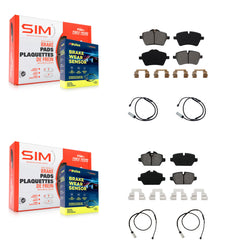 SIM KSW-100199 Disc Brake Pad for 2011-2016 Mini Cooper Paceman, Mini Cooper Countryman - Front and Rear
