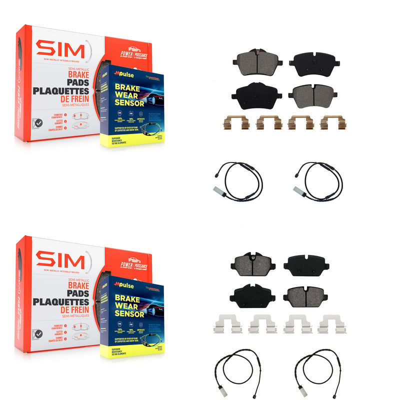 SIM KSW-100199 Disc Brake Pad for 2011-2016 Mini Cooper Paceman, Mini Cooper Countryman - Front and Rear