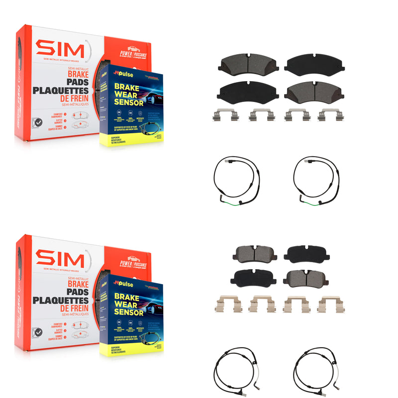 SIM KSW-100201 Disc Brake Pad for 2010-2015 Land Rover LR4 - Front and Rear
