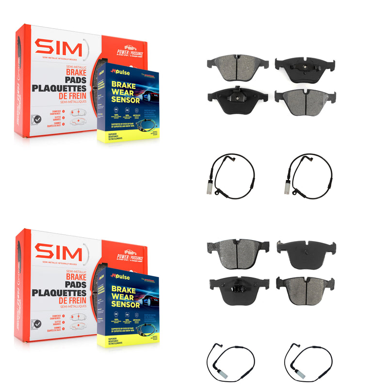 SIM KSW-100203 Disc Brake Pad for 2004-2010 BMW 550i, BMW 645Ci, BMW 545i - Front and Rear