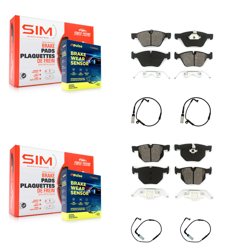 SIM KSW-100204 Disc Brake Pad for 2006-2007 BMW 525i - Front and Rear