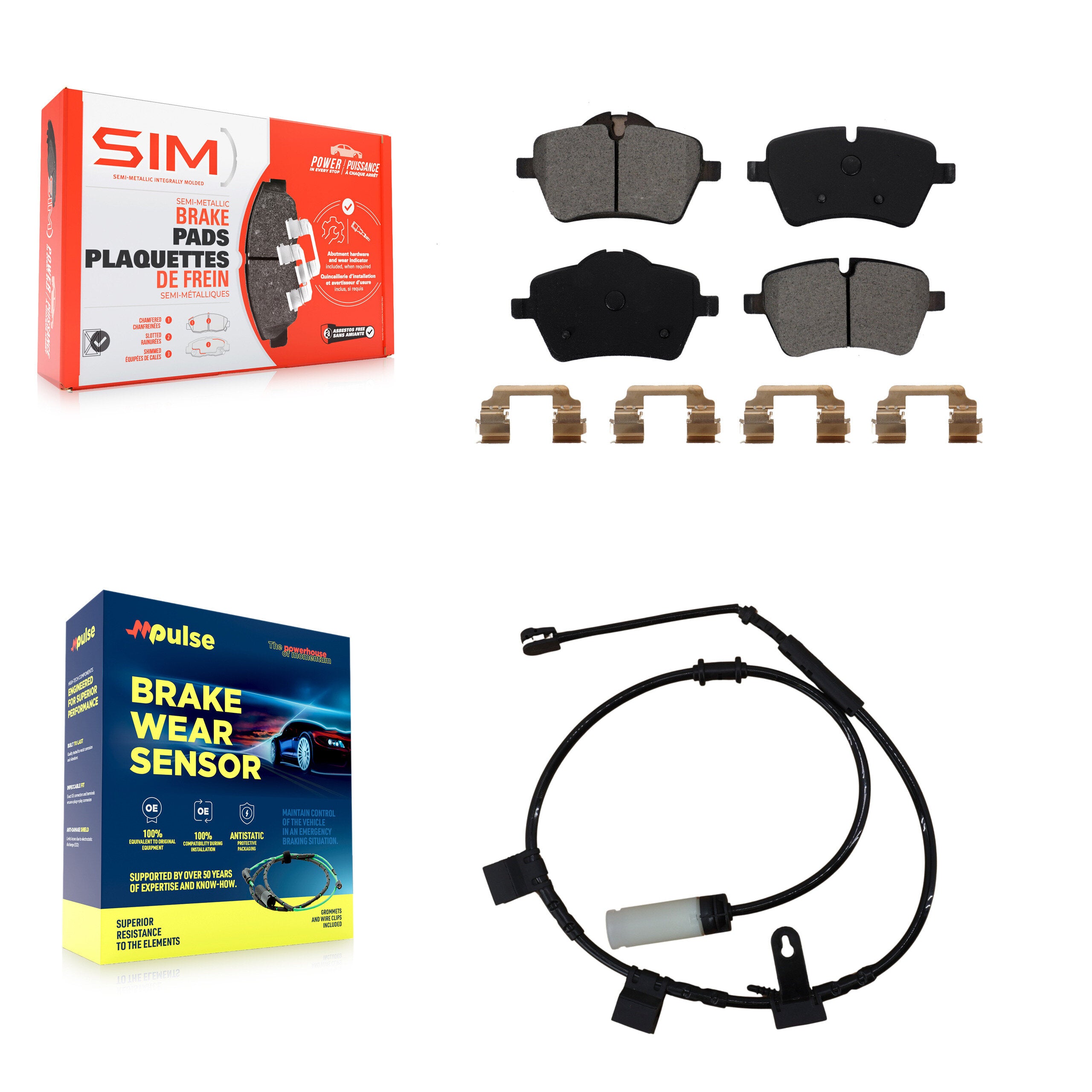 SIM KSW-100293 Disc Brake Pad for 2011-2015 Mini Cooper - Front