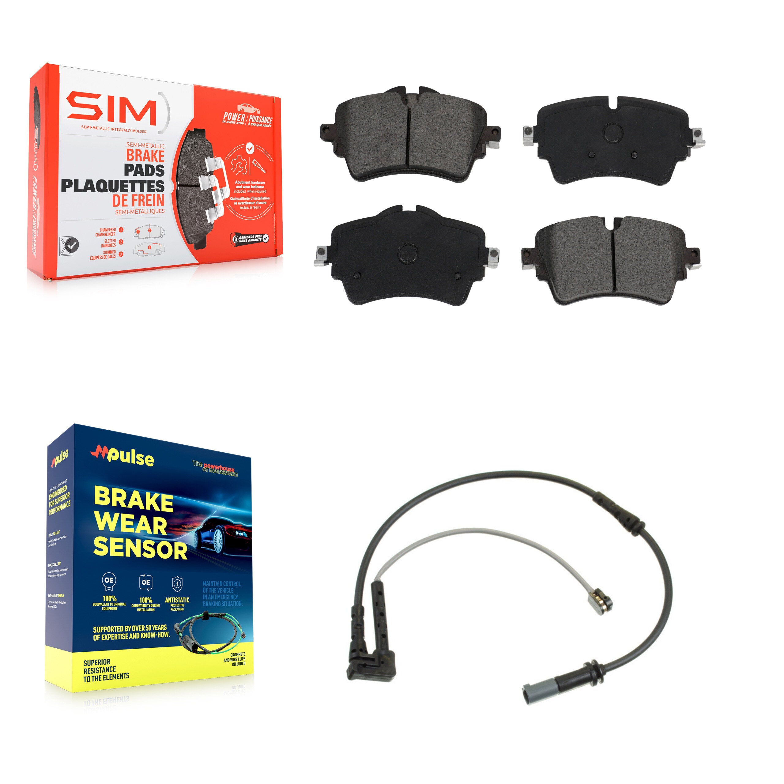 SIM KSW-100297 Disc Brake Pad for 2016-2019 Mini Cooper Clubman - Front