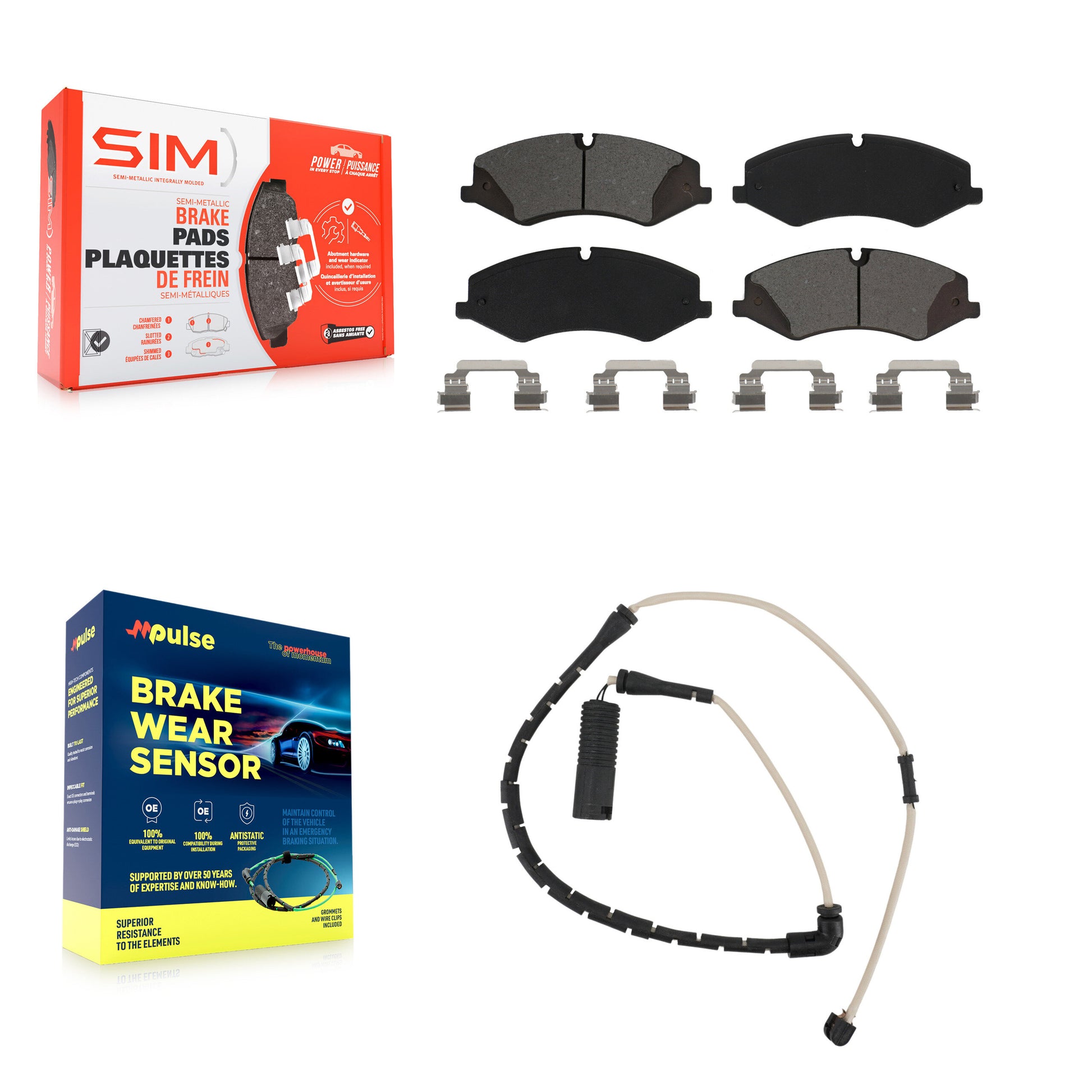 SIM KSW-100299 Disc Brake Pad for 2010-2012 Land Rover Range Rover - Front