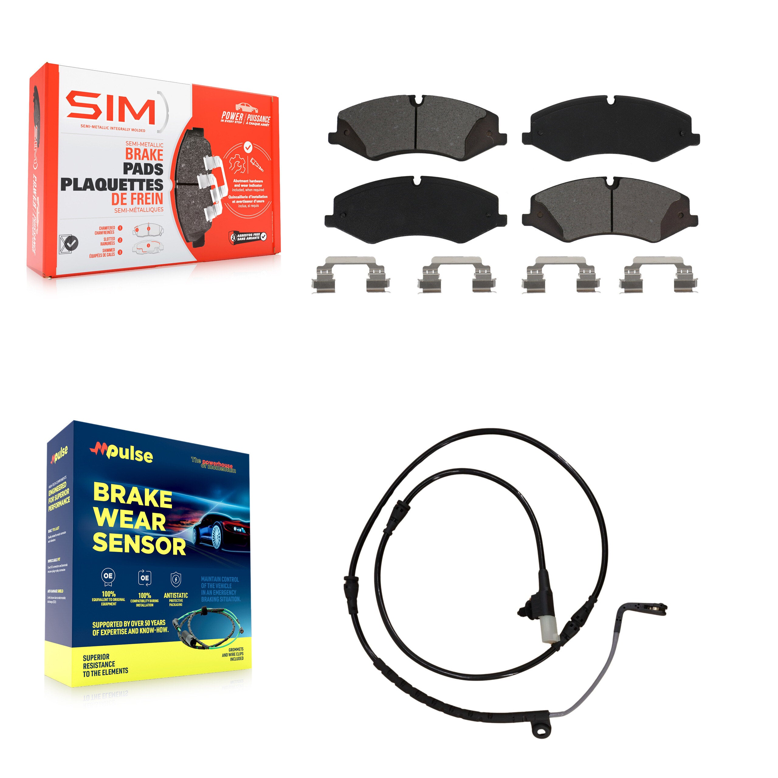 SIM KSW-100300 Disc Brake Pad for 2010-2013 Land Rover Range Rover Sport - Front
