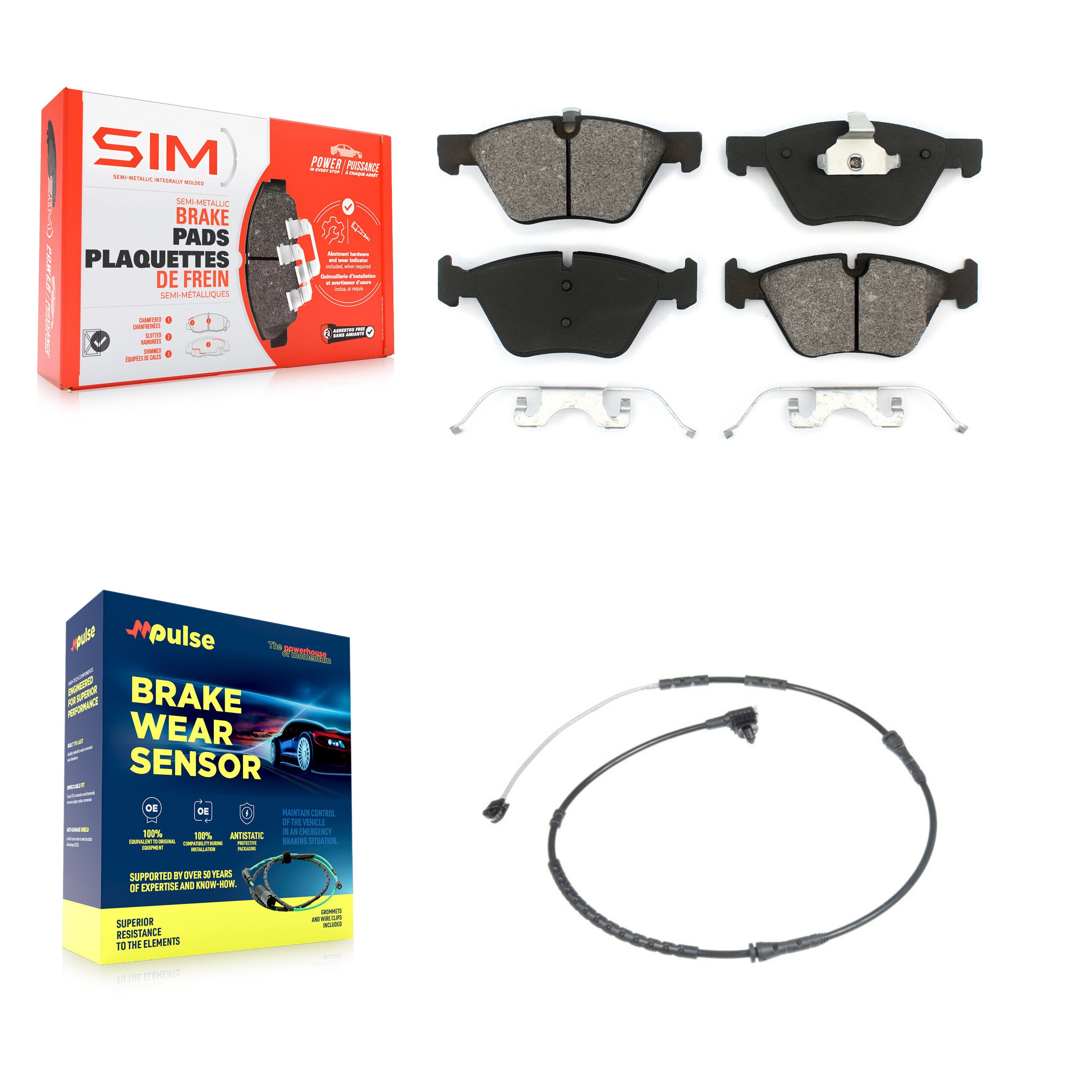 SIM KSW-100340 Disc Brake Pad for 2010-2016 BMW Z4 - Front
