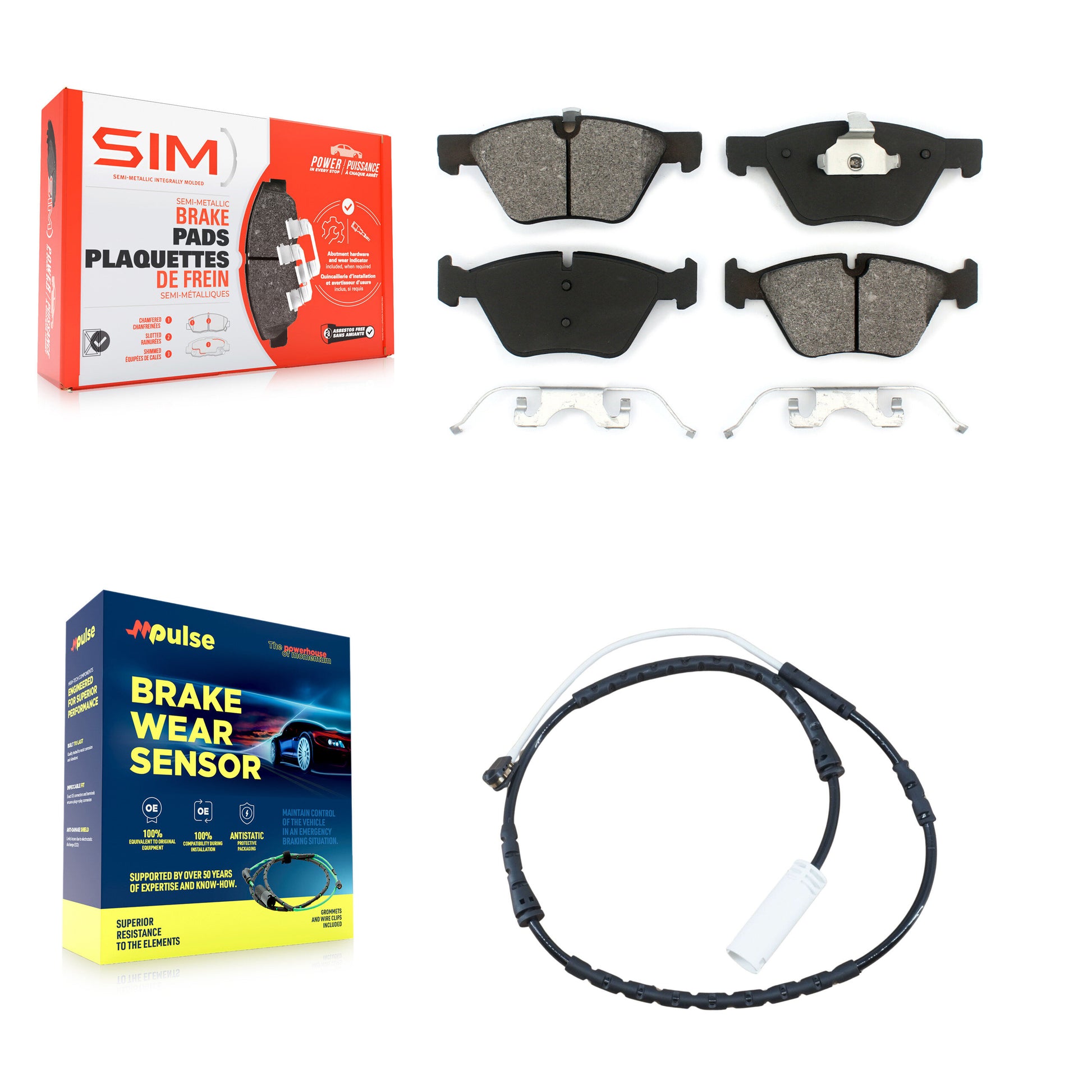SIM KSW-100342 Disc Brake Pad for 2012 BMW X1 - Front