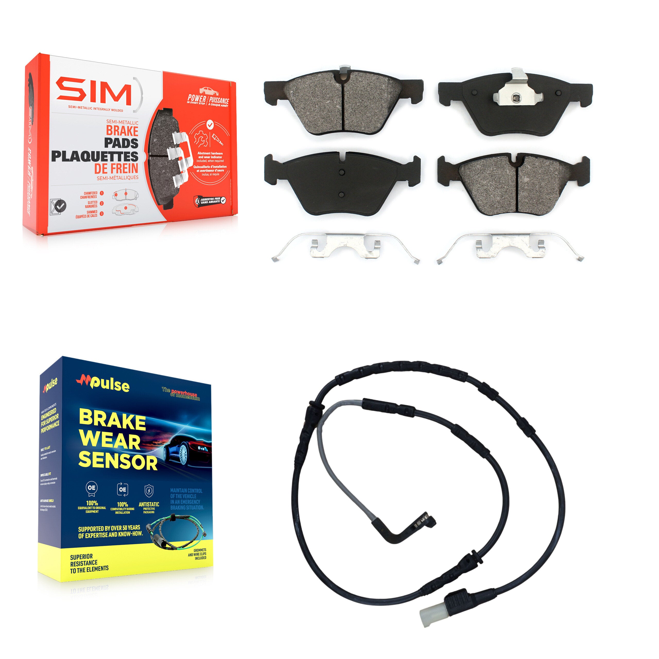 SIM KSW-100348 Disc Brake Pad for 2009-2010 BMW Z4 - Front