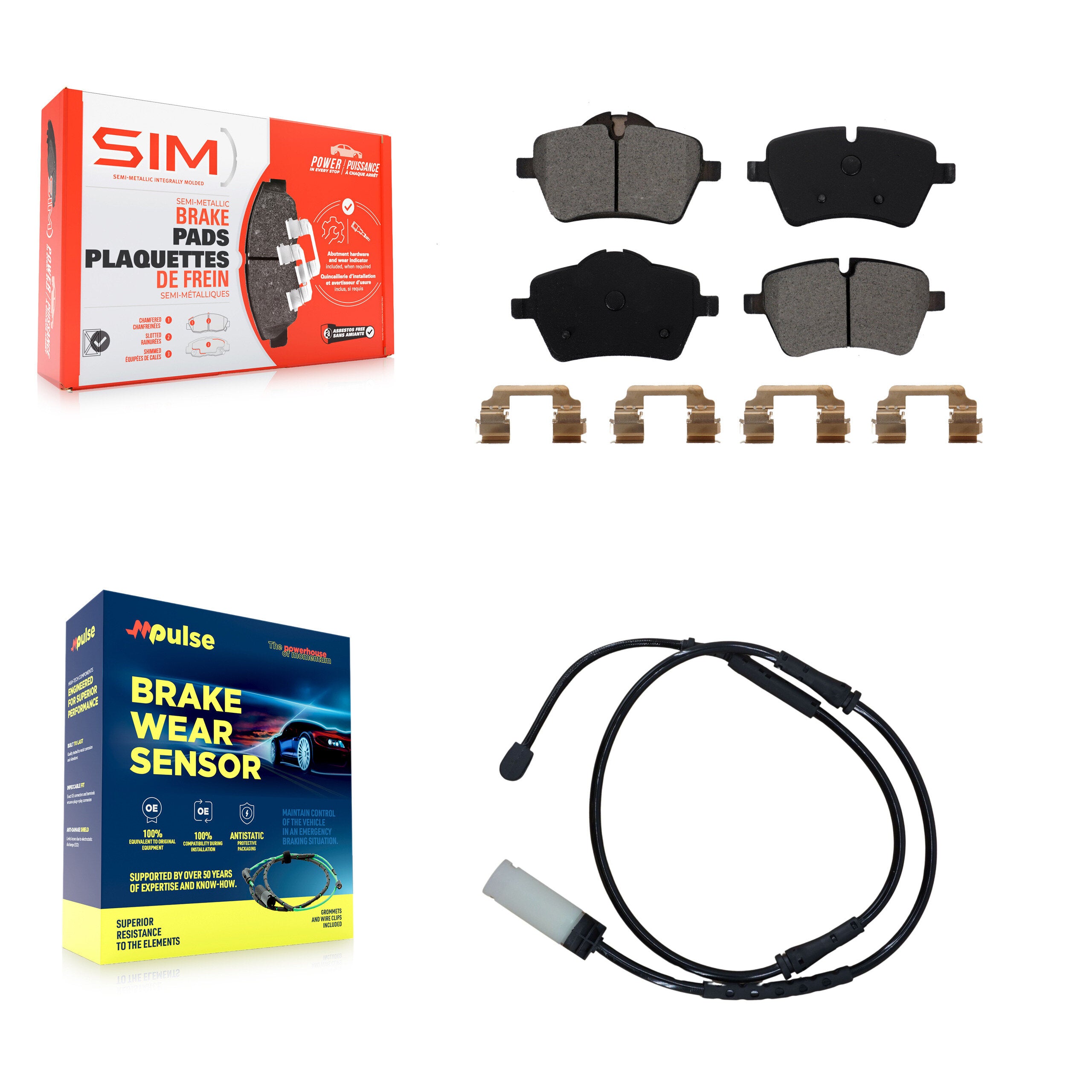 SIM KSW-100356 Disc Brake Pad for 2011-2016 Mini Cooper Countryman, Mini Cooper Paceman - Front