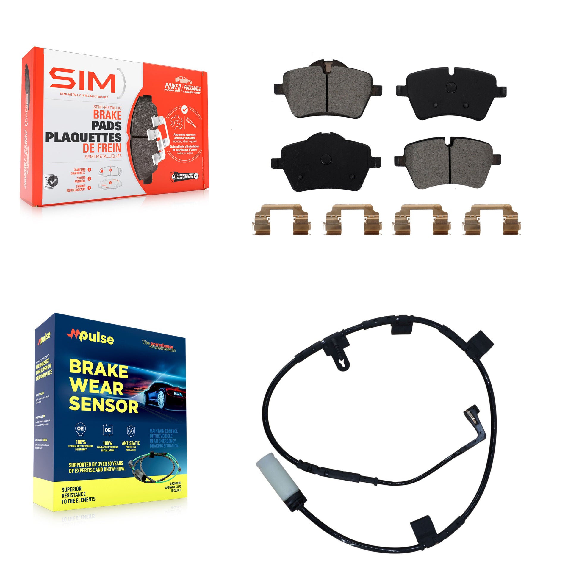 SIM KSW-100359 Disc Brake Pad for 2007-2010 Mini Cooper - Front