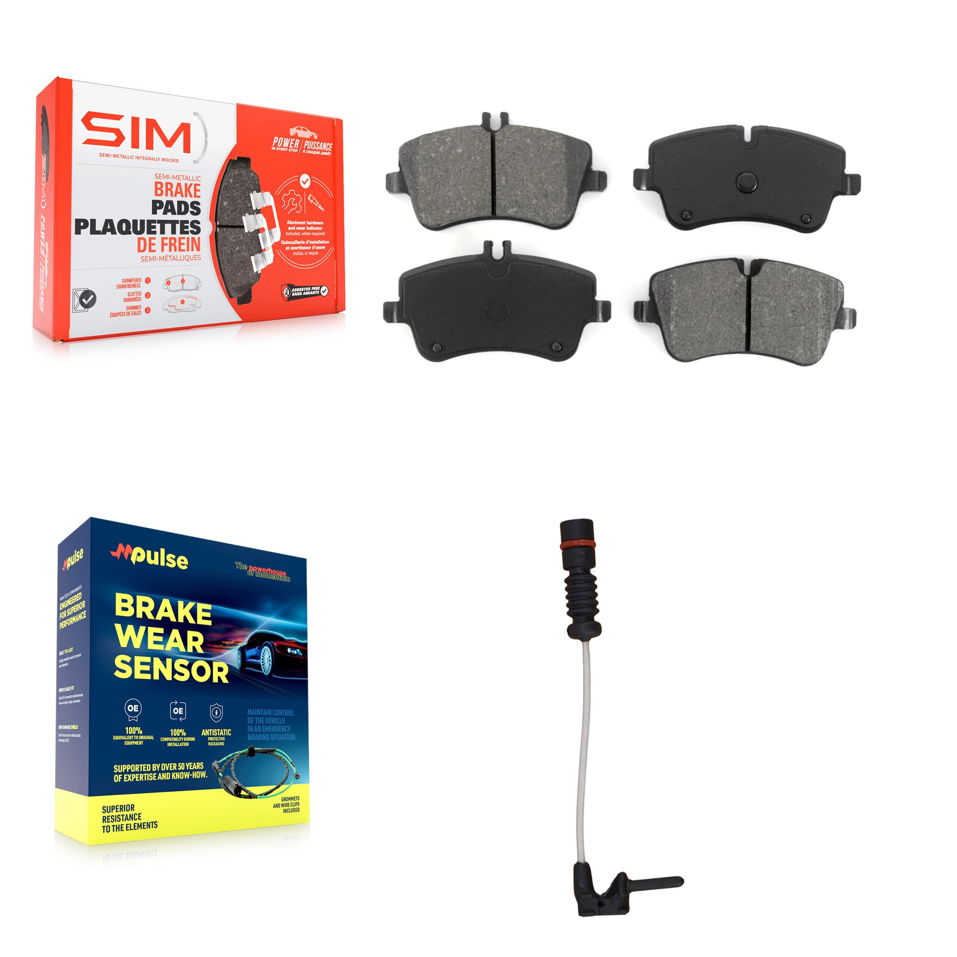 SIM KSW-100366 Disc Brake Pad for 2003 Mercedes-Benz CLK320 - Front
