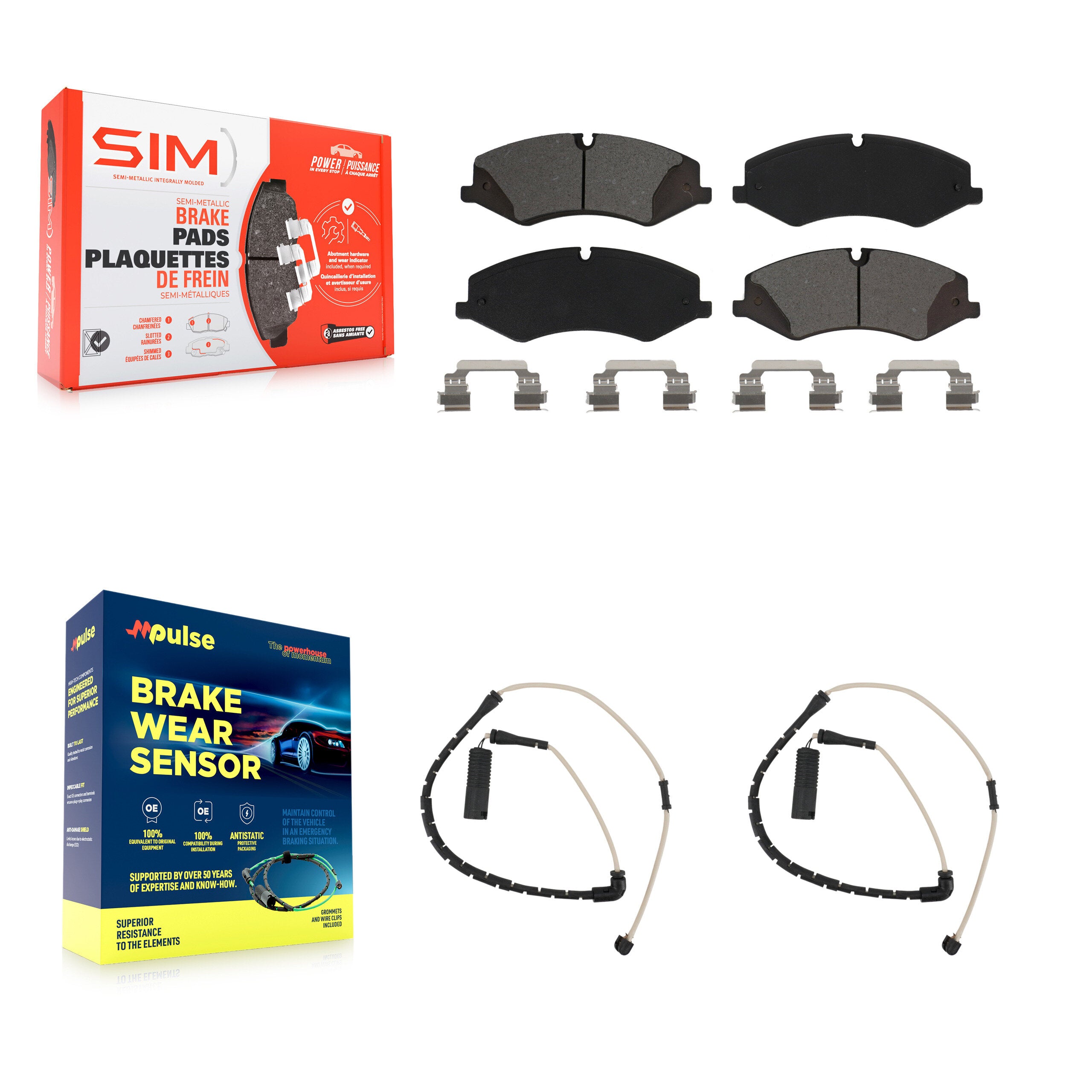 SIM KSW-100401 Disc Brake Pad for 2010-2012 Land Rover Range Rover - Front