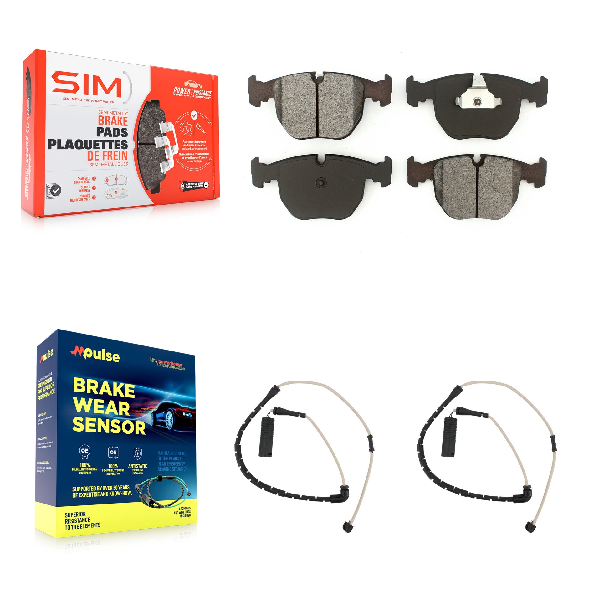 SIM KSW-100402 Disc Brake Pad for 2003-2005 Land Rover Range Rover - Front