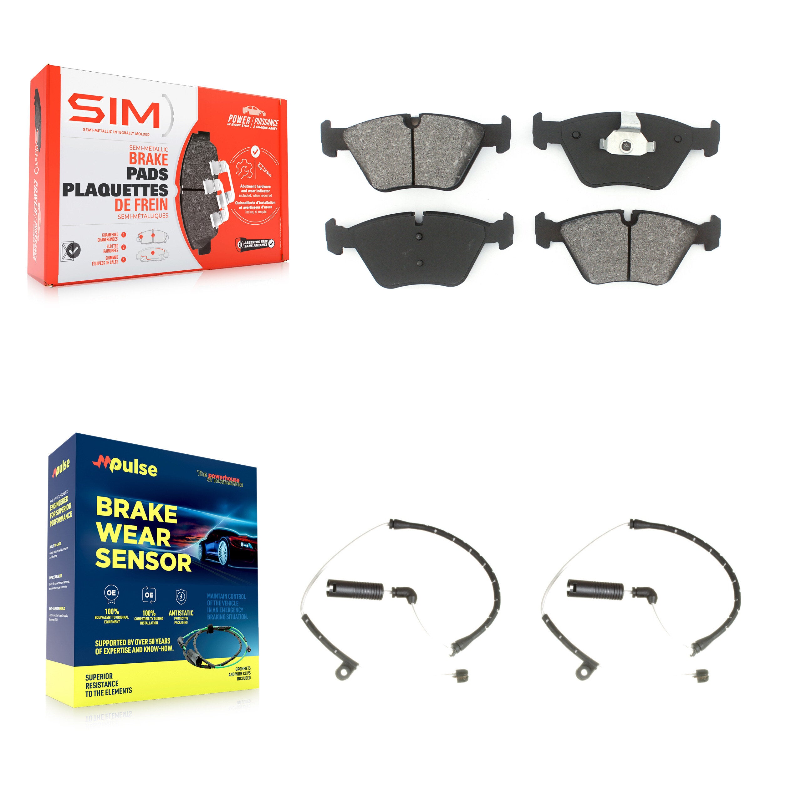 SIM KSW-100413 Disc Brake Pad for 2006-2008 BMW Z4 - Front