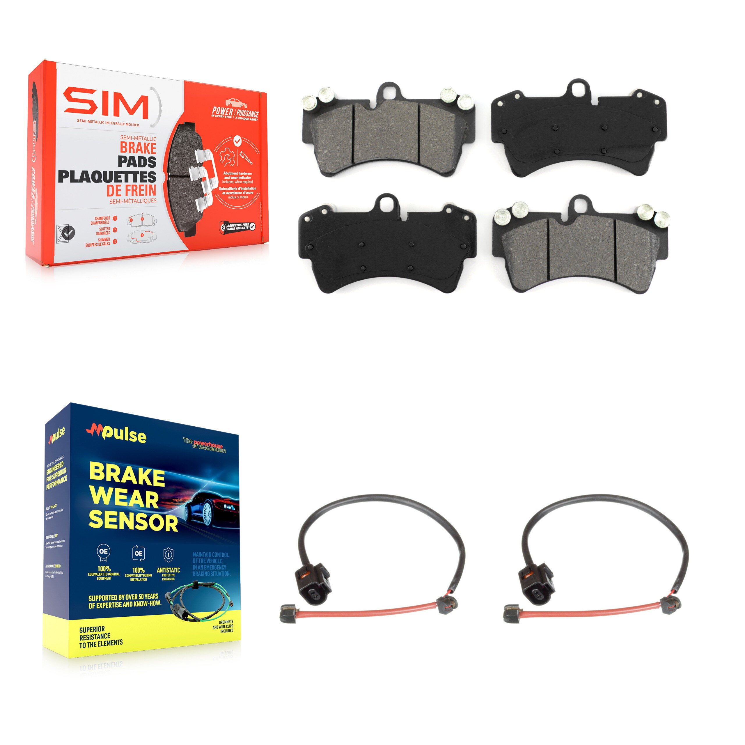 SIM KSW-100418 Disc Brake Pad for 2005-2010 Porsche Cayenne - Front