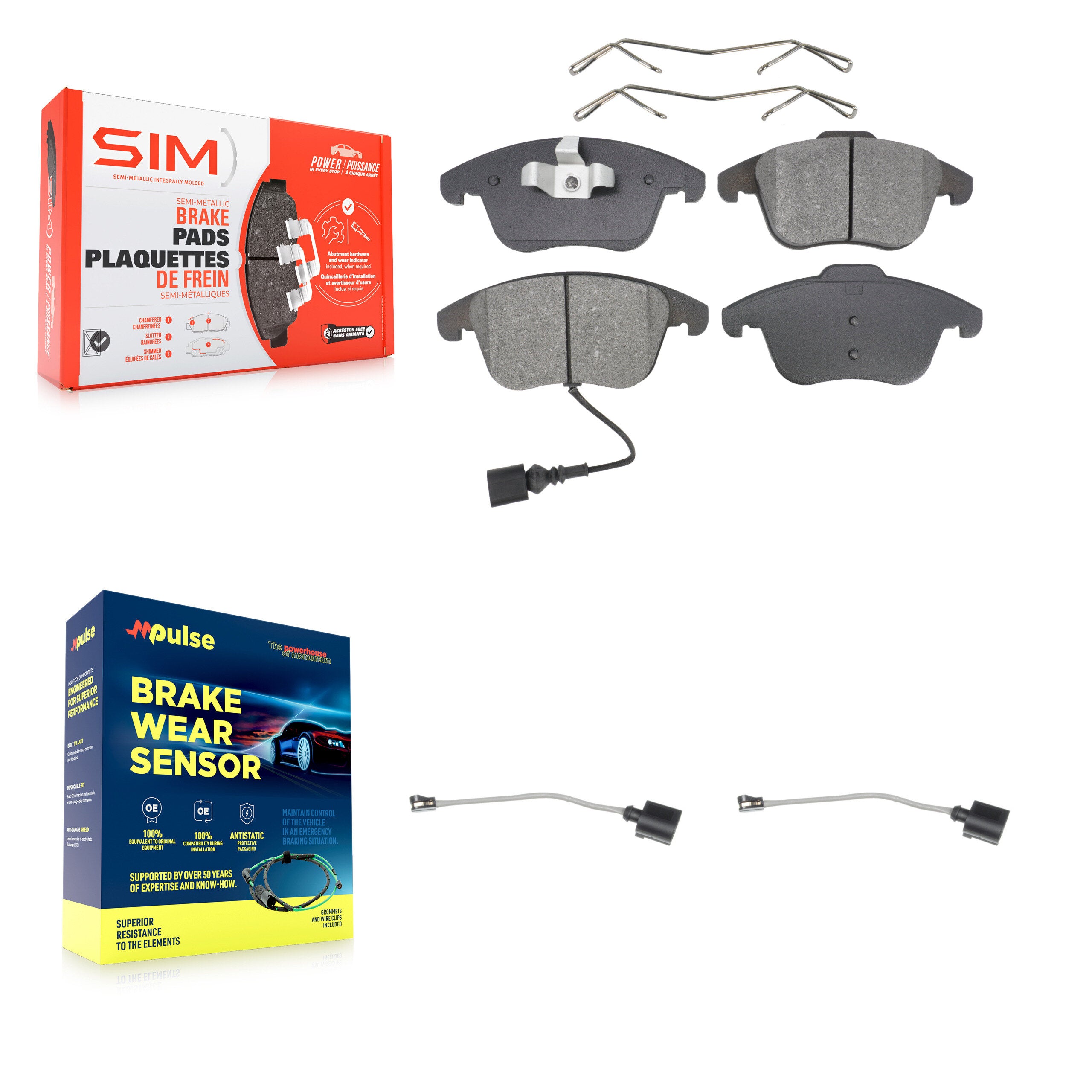 SIM KSW-100429 Disc Brake Pad for 2017-2018 Volkswagen Tiguan, Volkswagen Tiguan Limited - Front