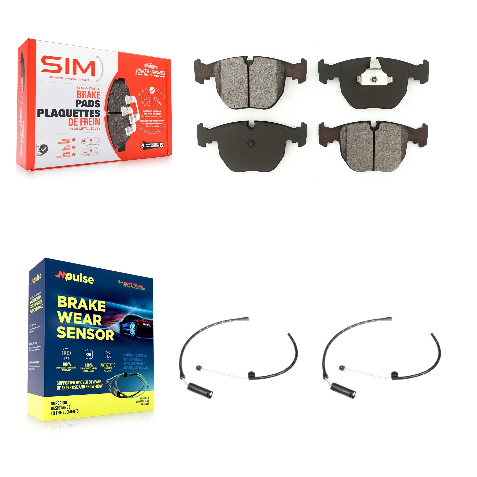 SIM KSW-100431 Disc Brake Pad for 2000-2006 BMW X5 - Front