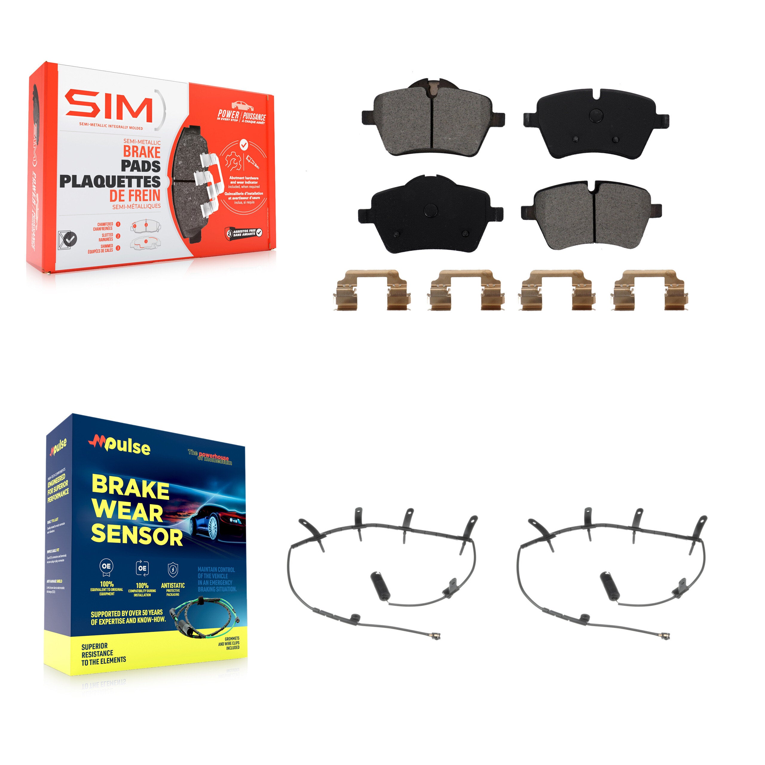 SIM KSW-100438 Disc Brake Pad for 2002-2008 Mini Cooper - Front