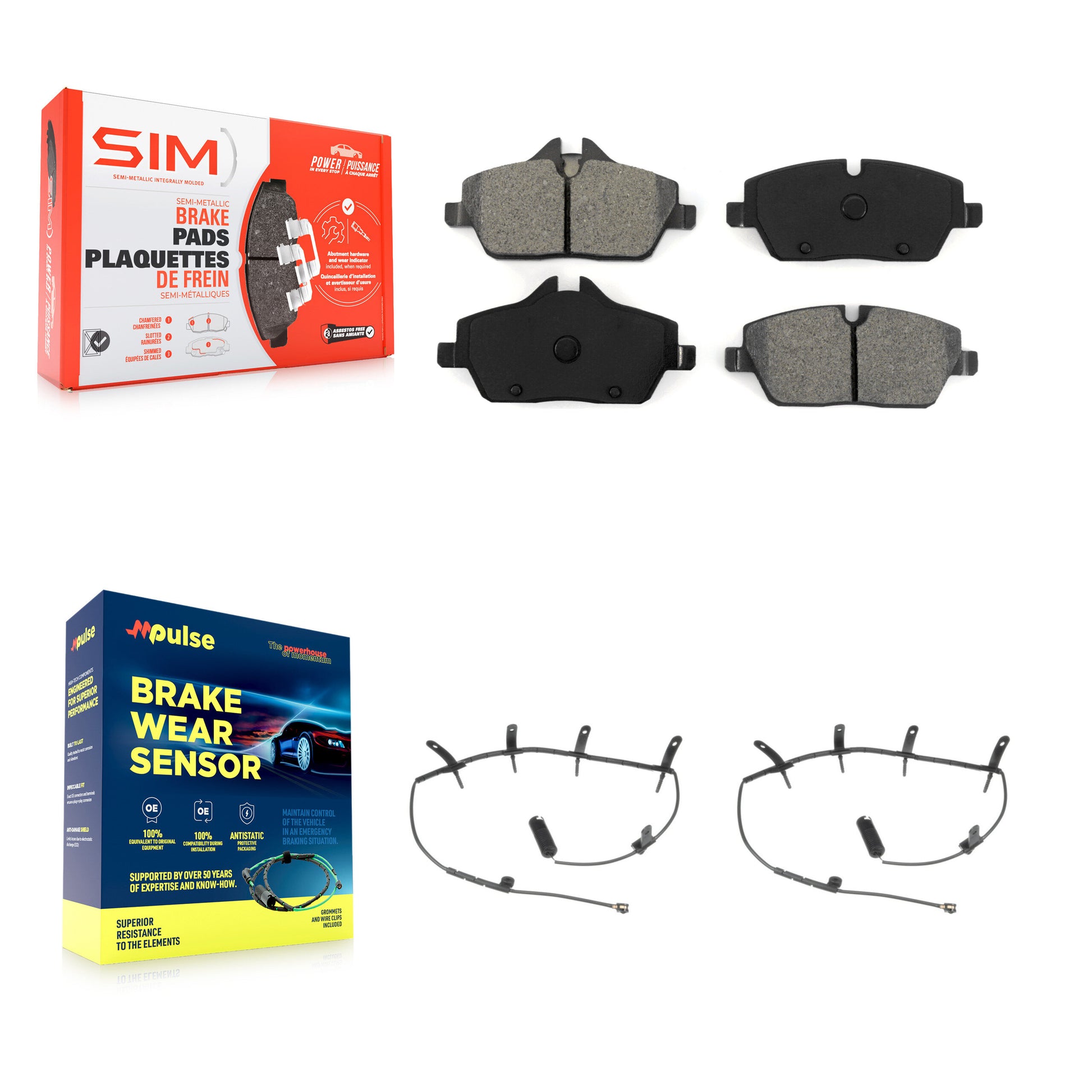 SIM KSW-100440 Disc Brake Pad for 2007-2008 Mini Cooper - Front