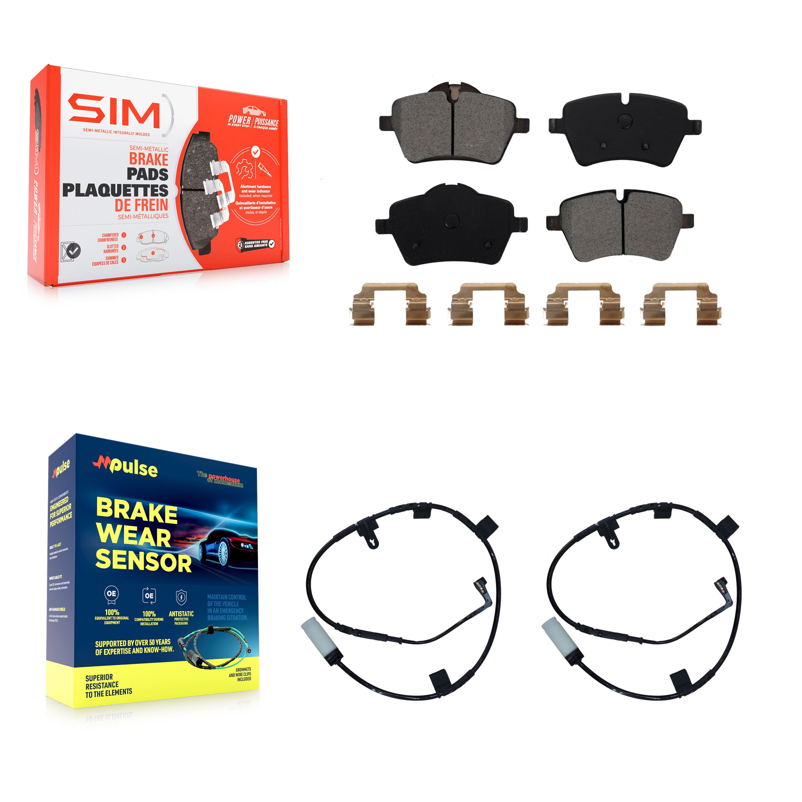SIM KSW-100441 Disc Brake Pad for 2007-2010 Mini Cooper - Front