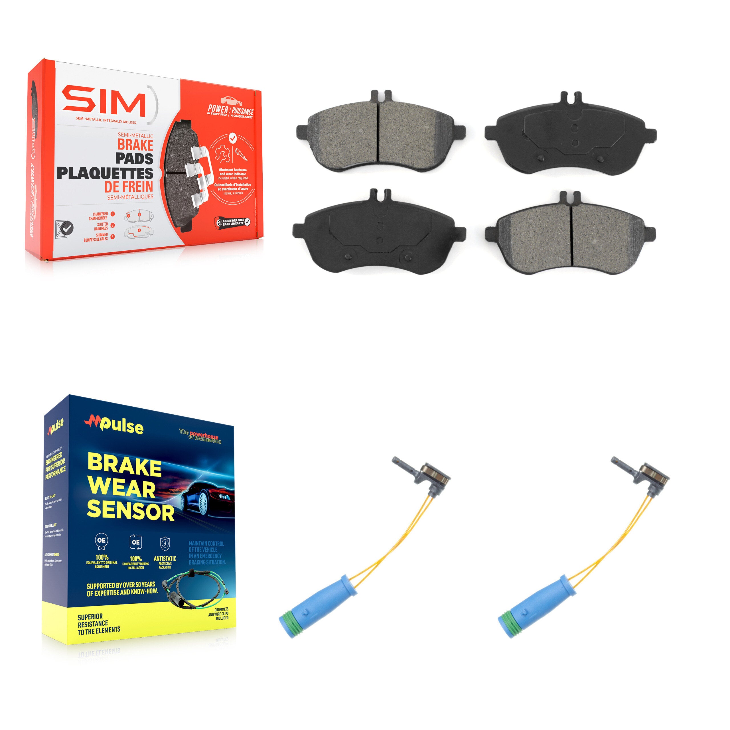 SIM KSW-100471 Disc Brake Pad for 2012 Mercedes-Benz C250 - Front