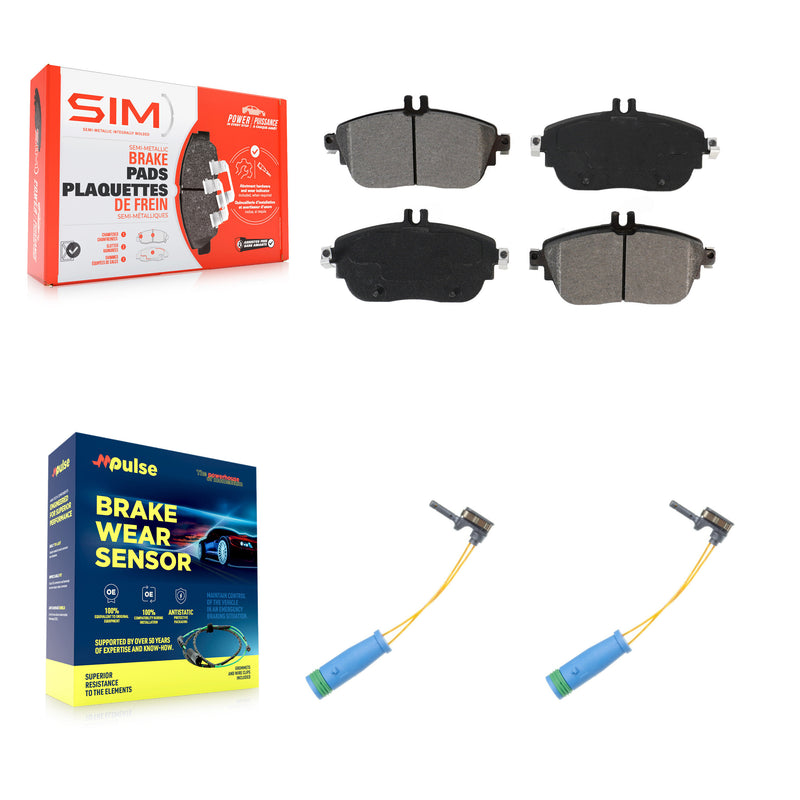 SIM KSW-100472 Disc Brake Pad for 2013-2020 Mercedes-Benz CLA250, Mercedes-Benz B250e and More - Front