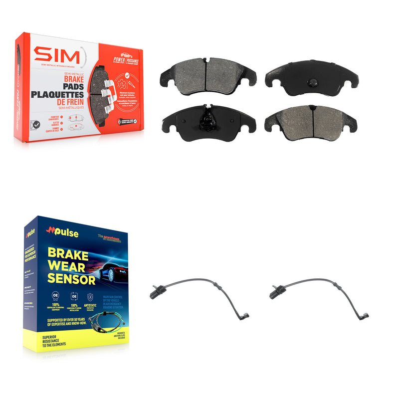 SIM KSW-100487 Disc Brake Pad for 2012-2015 Audi A6 Quattro, Audi A7 Quattro - Front