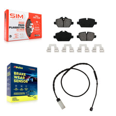 SIM KSW-100501 Disc Brake Pad for 2011-2016 Mini Cooper Paceman, Mini Cooper Countryman - Rear